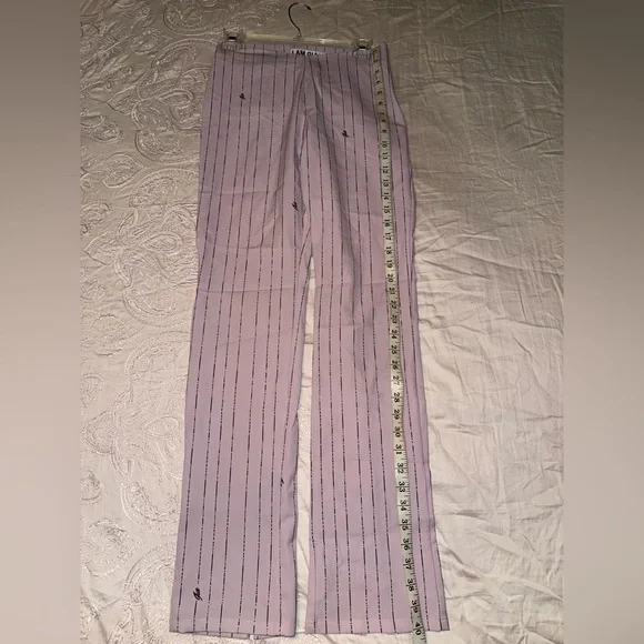 I.AM.GIA Like New pinkDominique Logo Stripe High Rise Tapered Straight leg pant